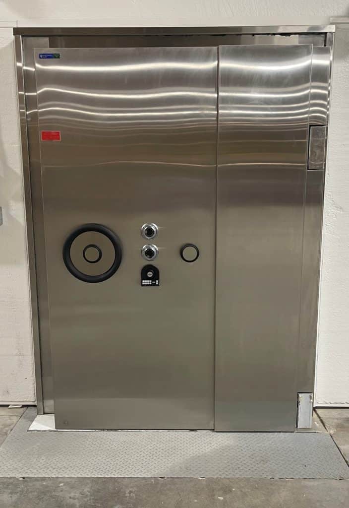 Precious Metals Secure Vault Door At Delaware Depository