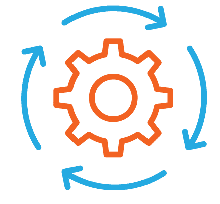 Icon of a wheel with arrows showing limited supply